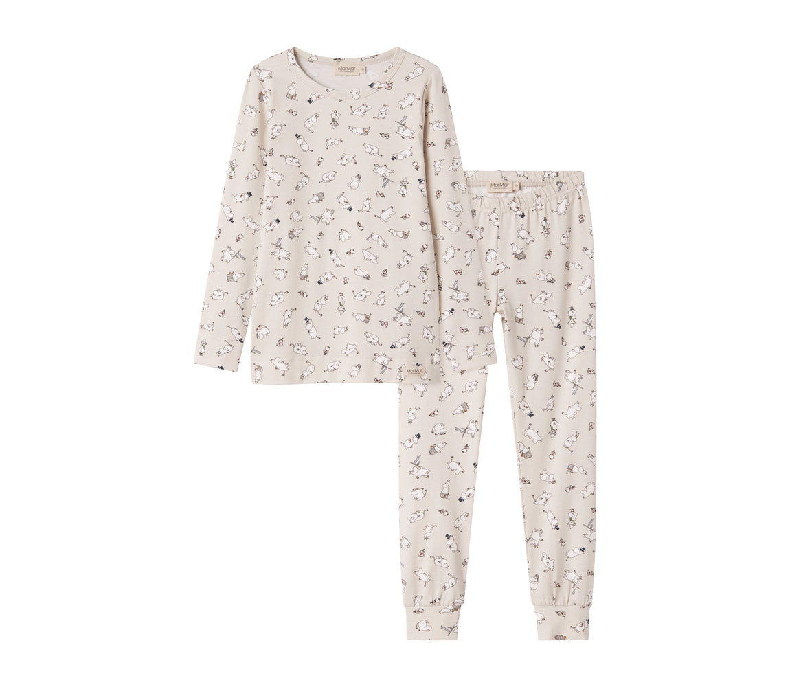 MARMAR COPENHAGEN 3-12ÅR Todelt pysj,Moomin Sand