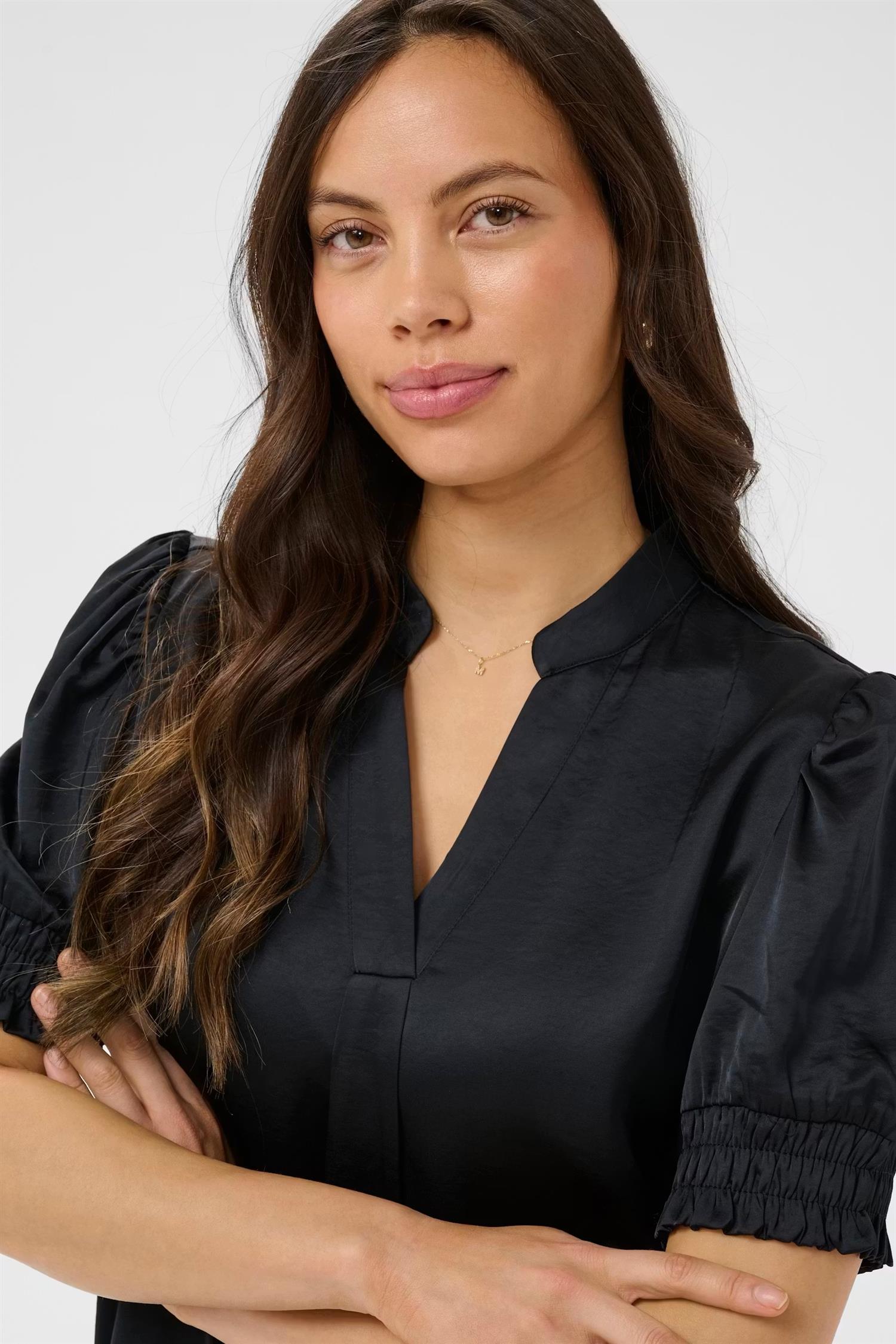 SAINT TROPEZ Panan Blouse Black