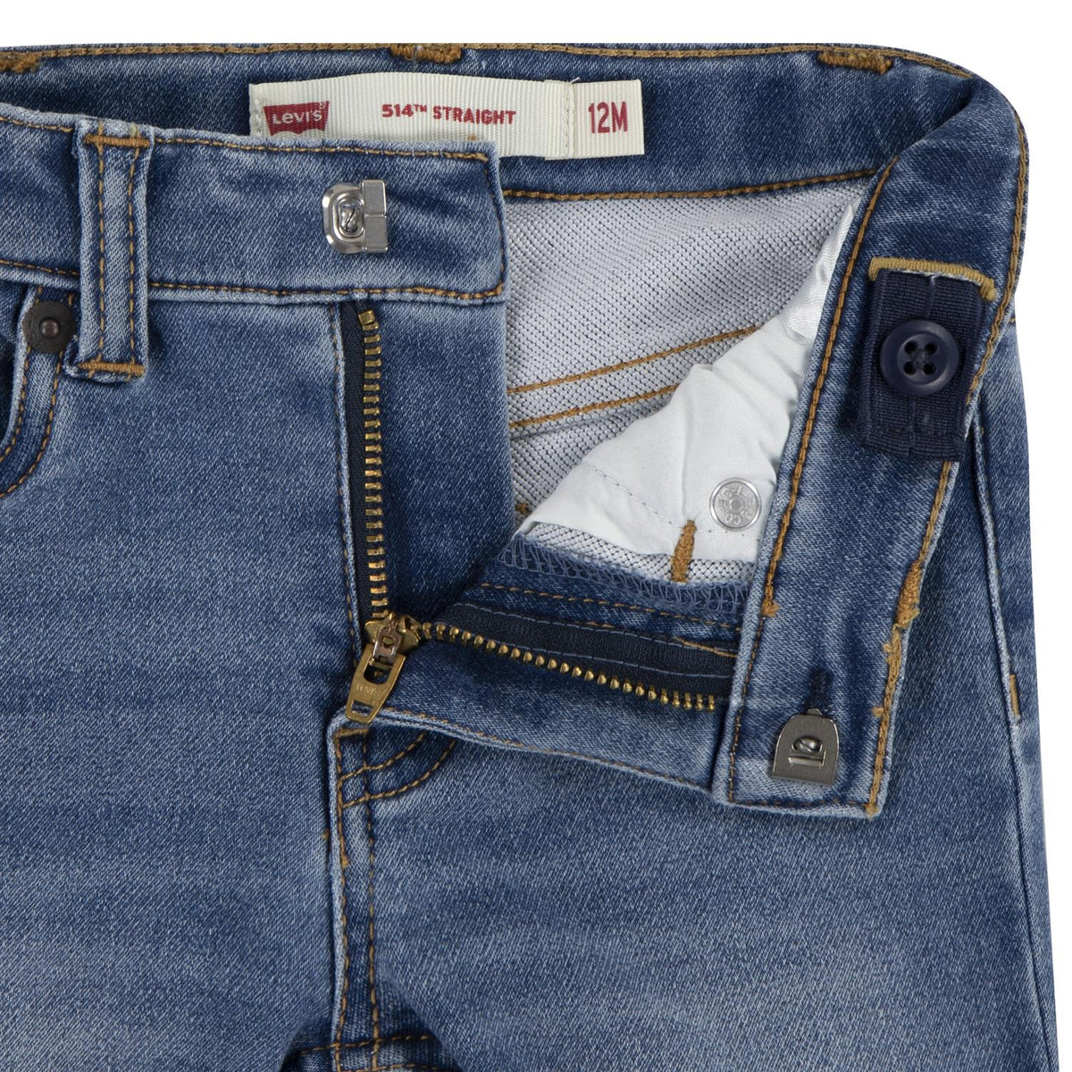 LEVIS 0-3ÅR 514 jeansbukse i blå dongeri for barn 0–3 år