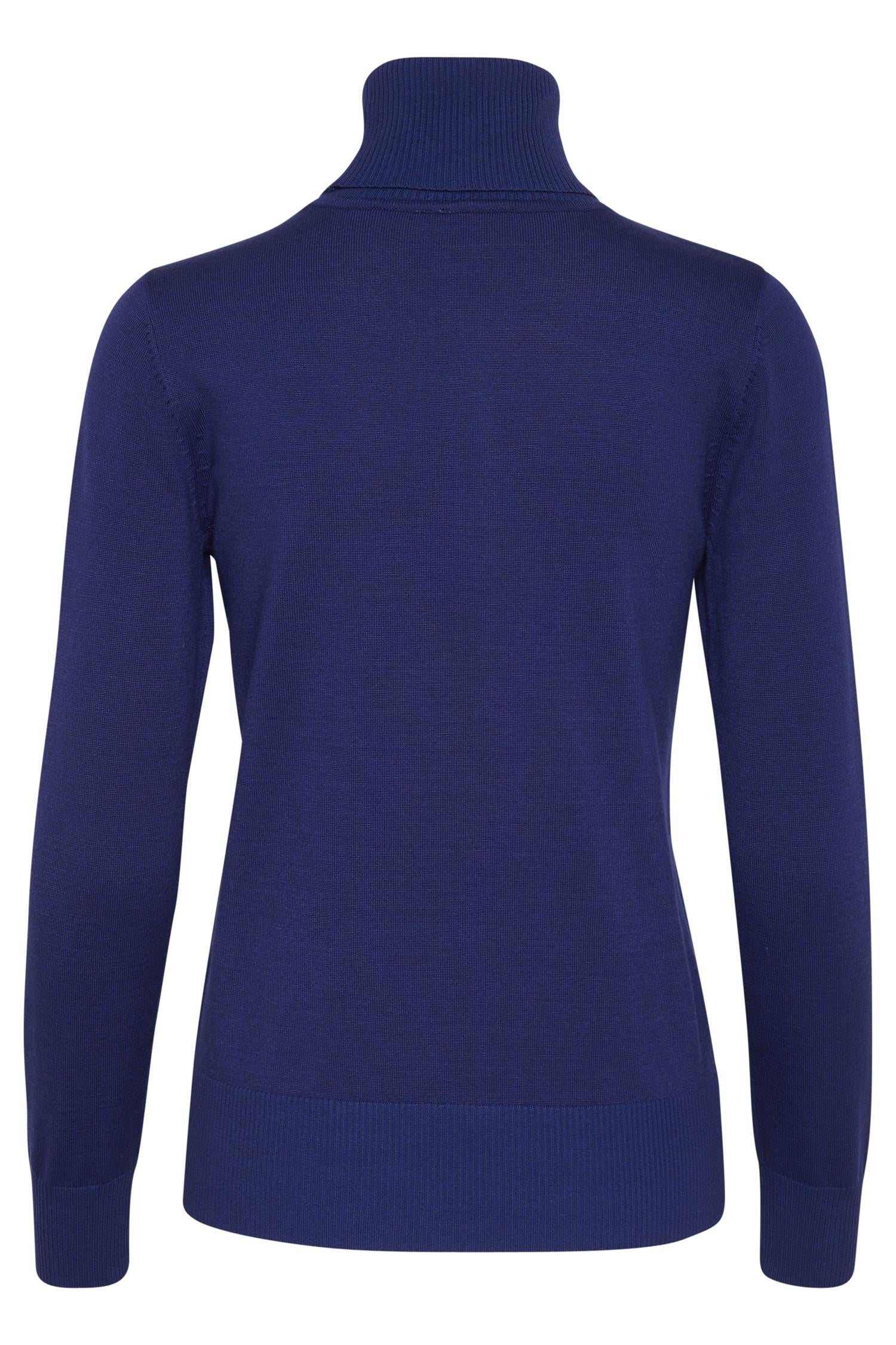 SAINT TROPEZ Mila rollneck pullover Blå