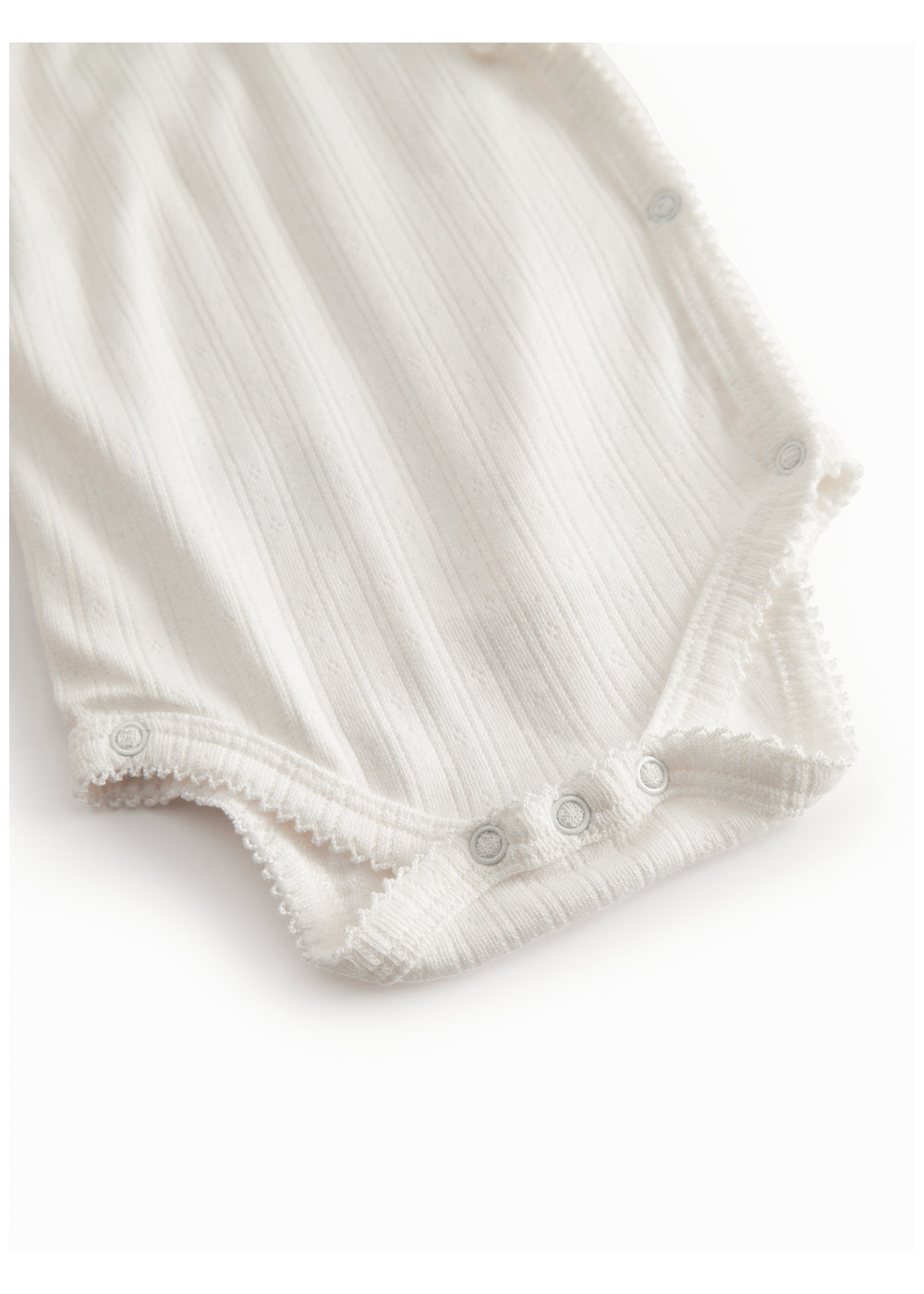 MARMAR COPENHAGEN 0-3ÅR Belita Pointelle Body,Newborn Hvit - Farmor Ingvarda