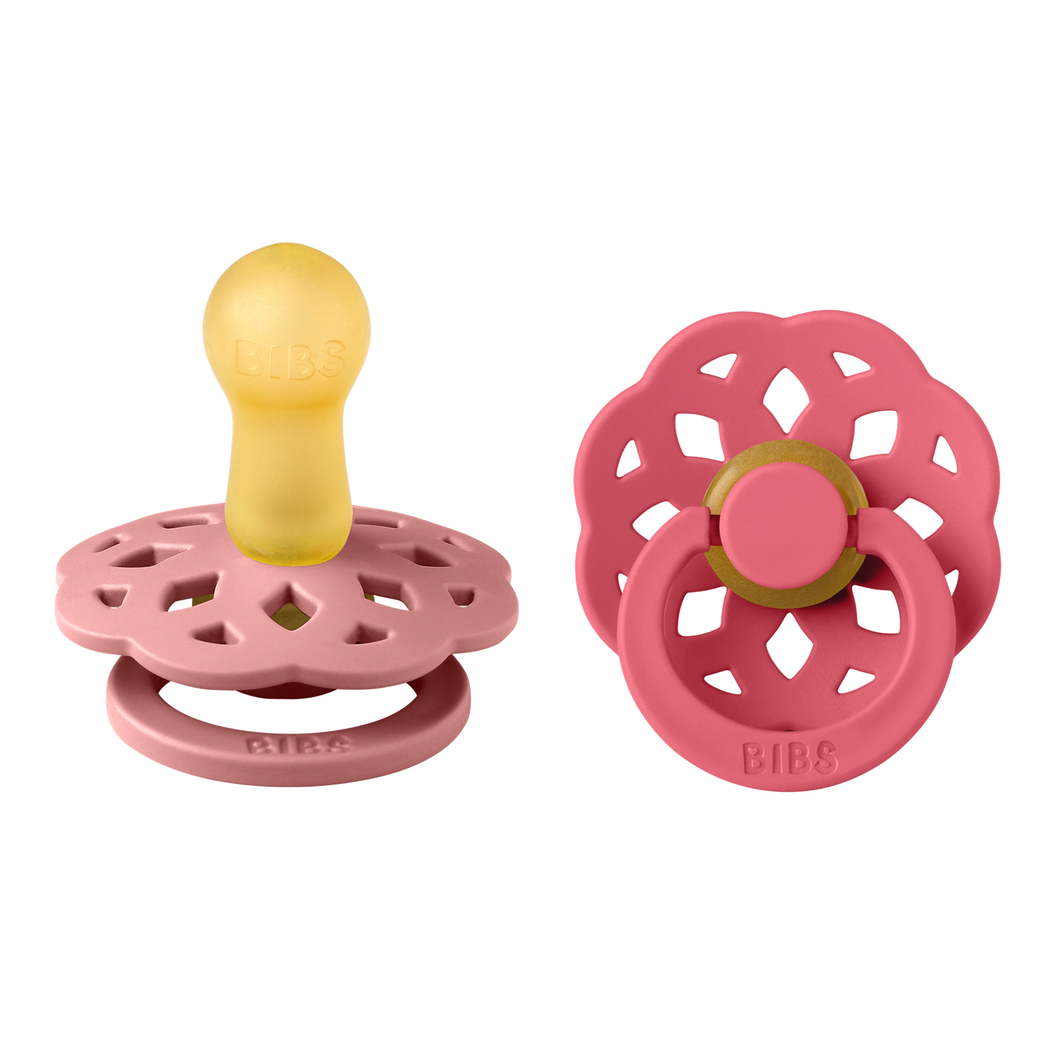 BIBS 2pk.smokk str2,Rund,Boheme Coral - Farmor Ingvarda