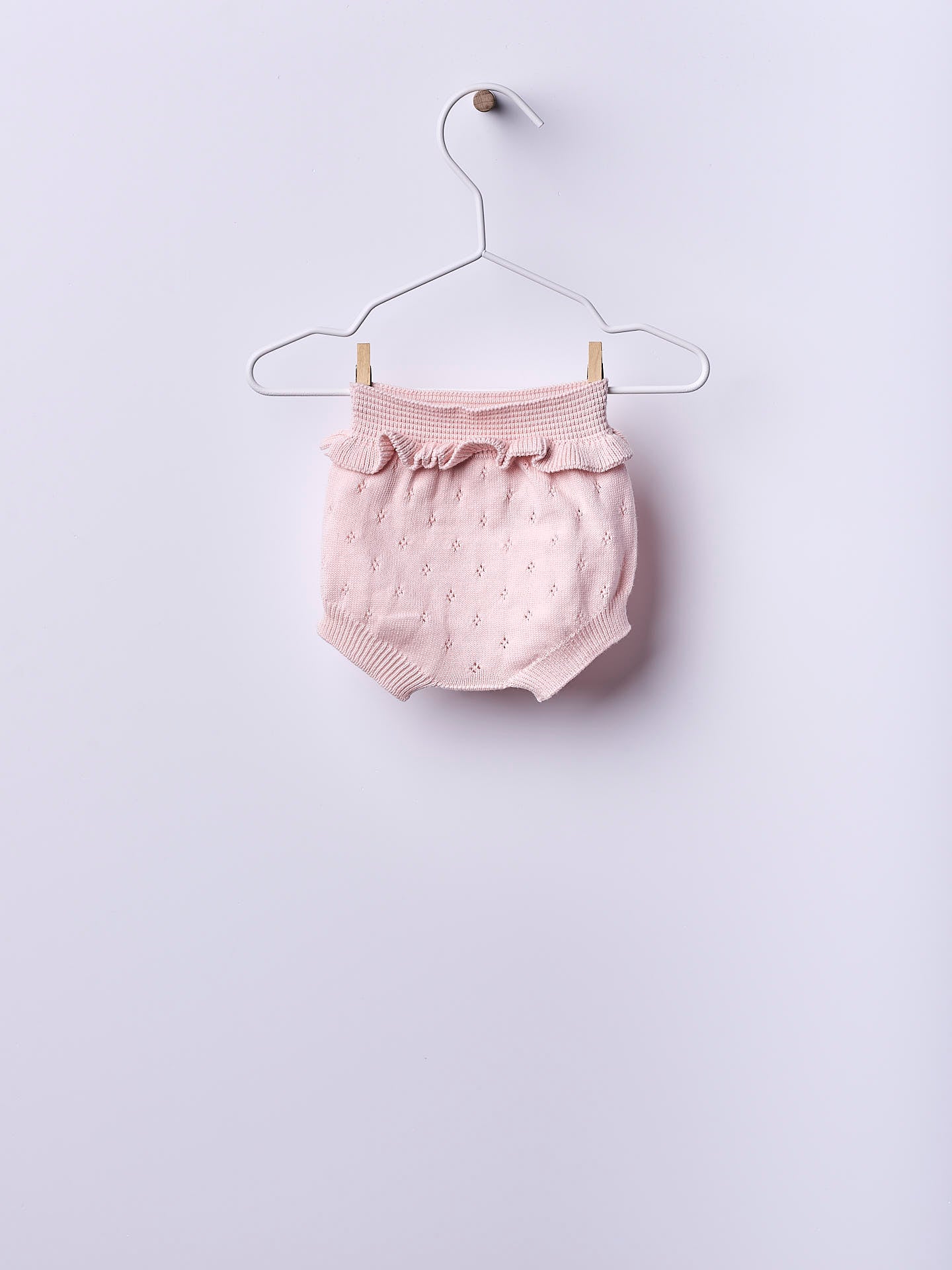 WEDOBLE Strikket Bloomer m/hullmønster Rosa