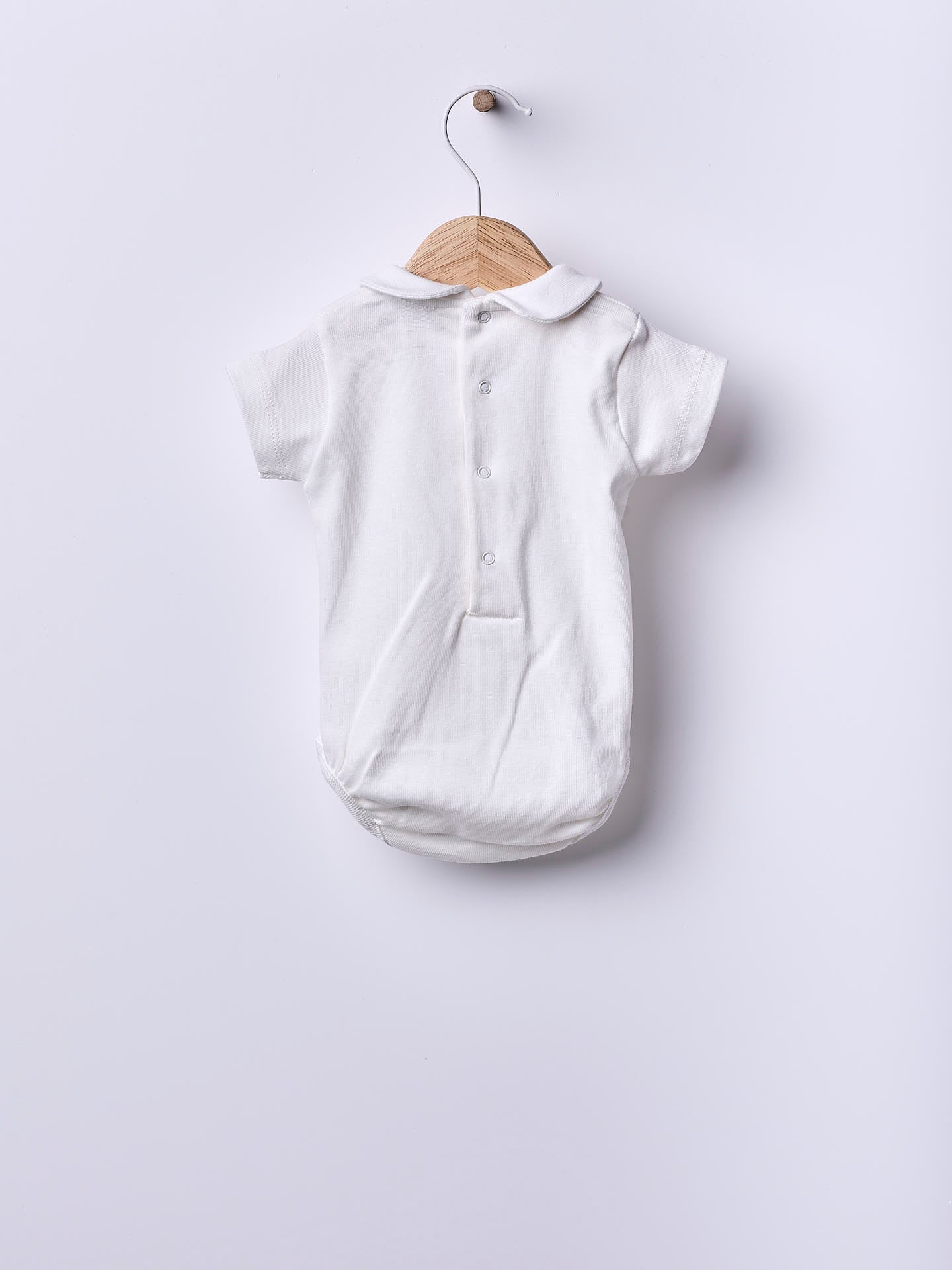 WEDOBLE Body m/rund krage,kort erm Krem