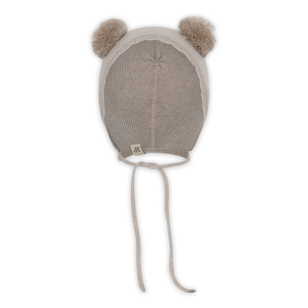 MP, LUER Helsinki Bonnet Pompons Beige Melert
