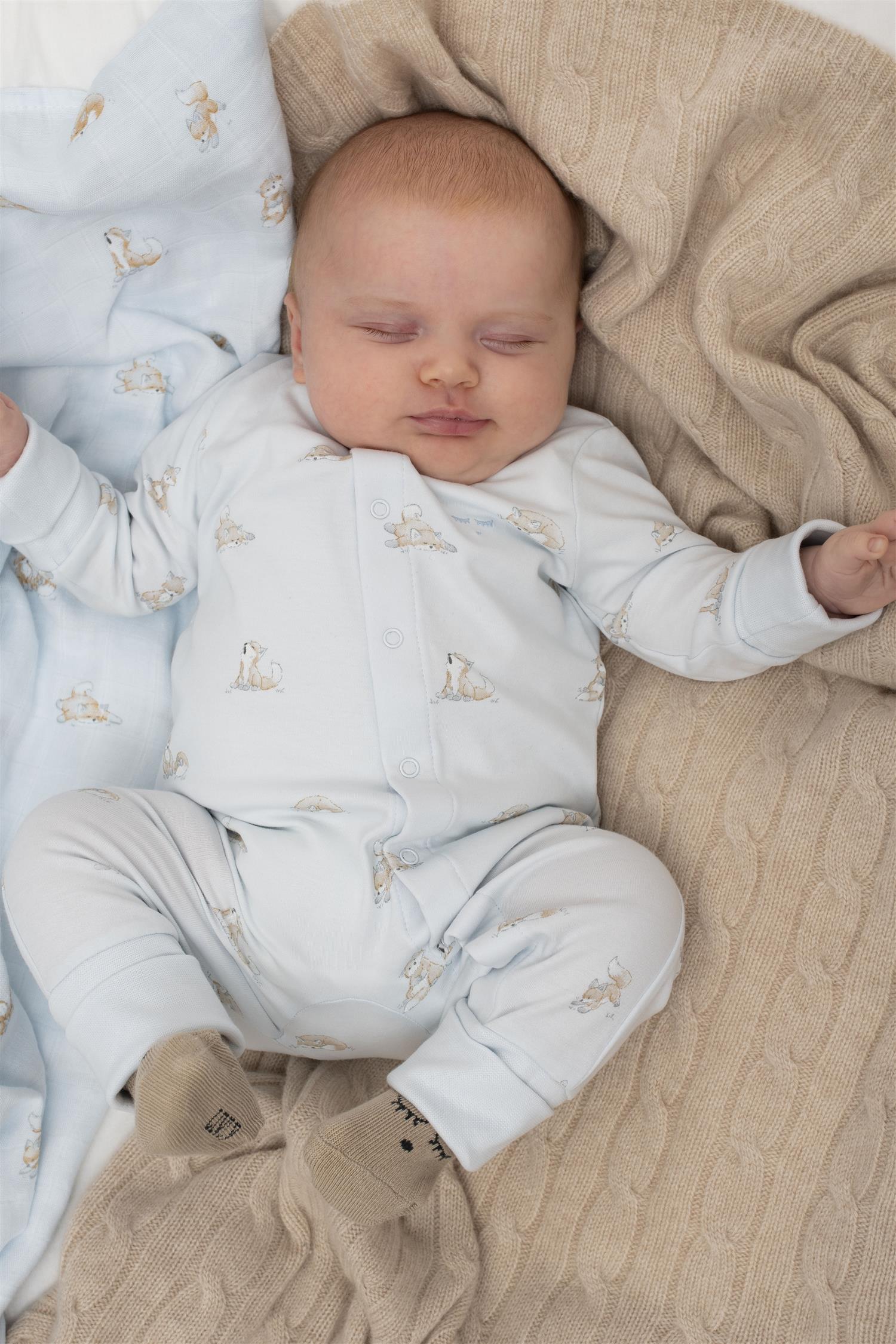 LIVLY Foxes Overall Lyseblå