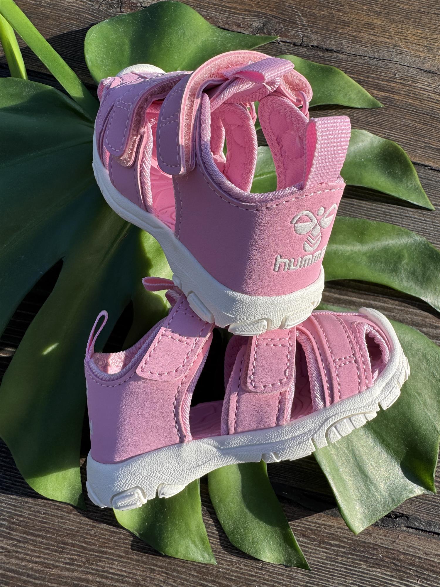 HUMMEL 0-4ÅR Sandal Velcro Rosa - Farmor Ingvarda