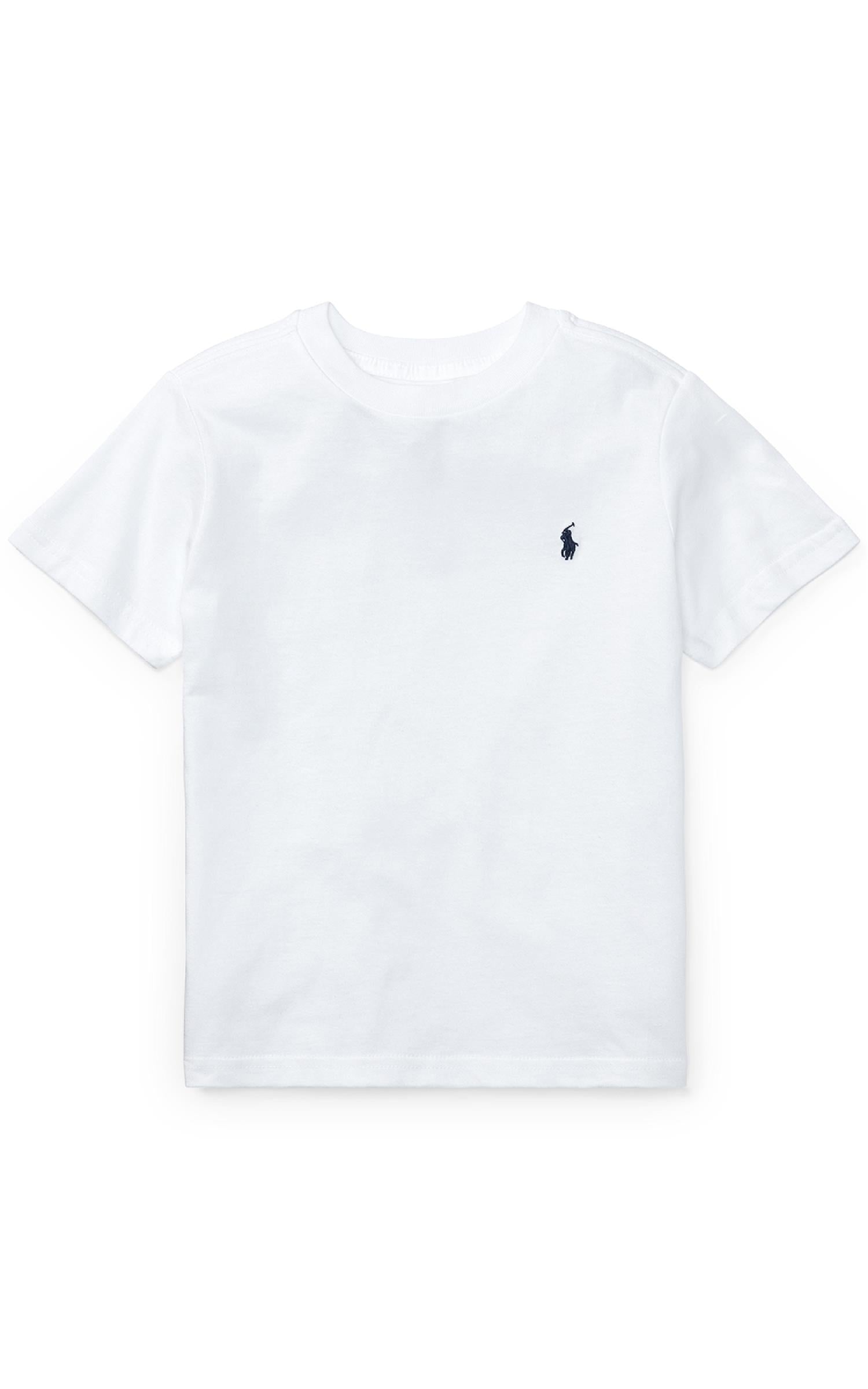 RALPH LAUREN 2-7År SS CN T-shirt Hvit