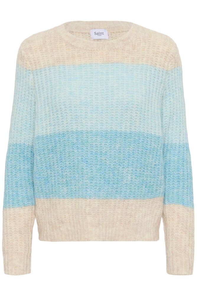 SAINT TROPEZ Mandy Pullover Aqua