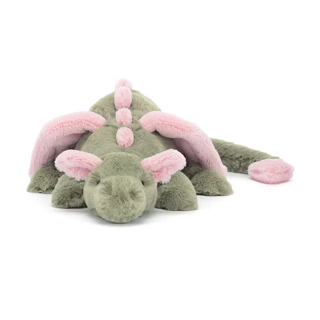 JELLYCAT Malachy Dragon Large Grønn