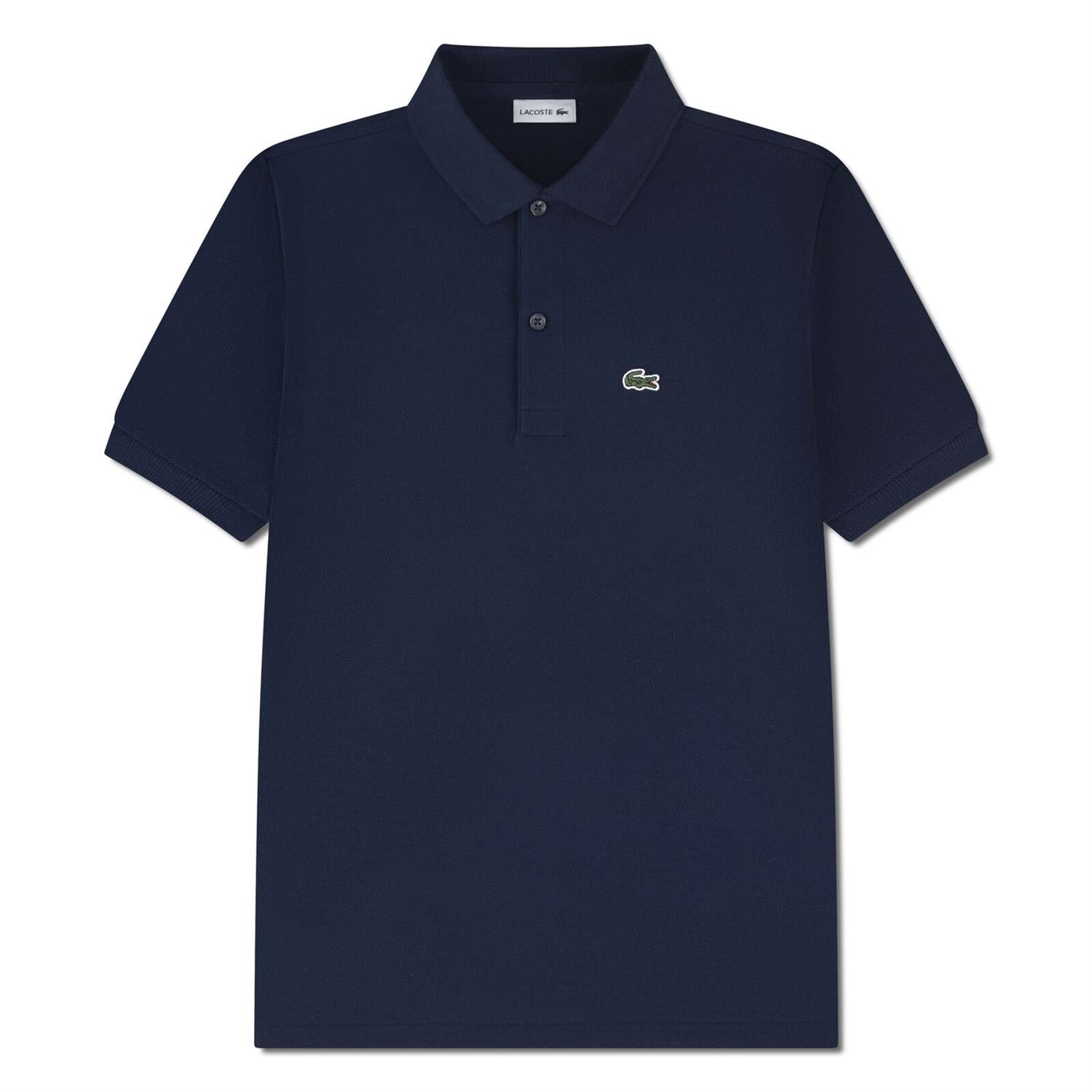 LACOSTE T-skjorte Pique Mørkeblå