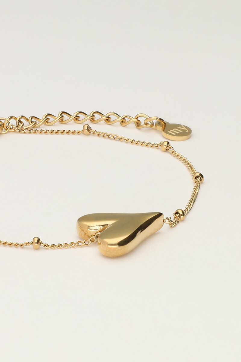 My Jewellery Bracelet heart horizontal Gul