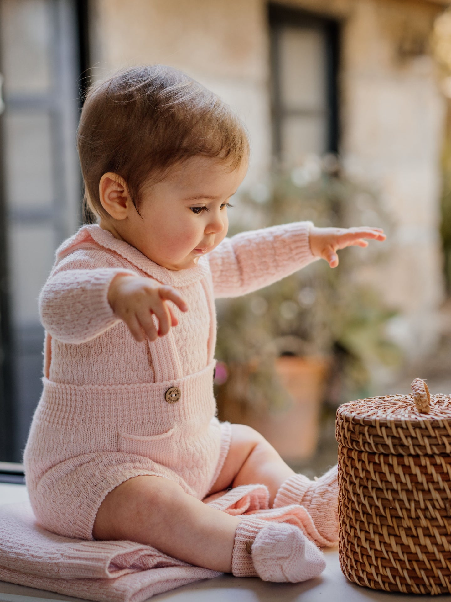 WEDOBLE Strikket Seleshorts,Ull Lys Rosa