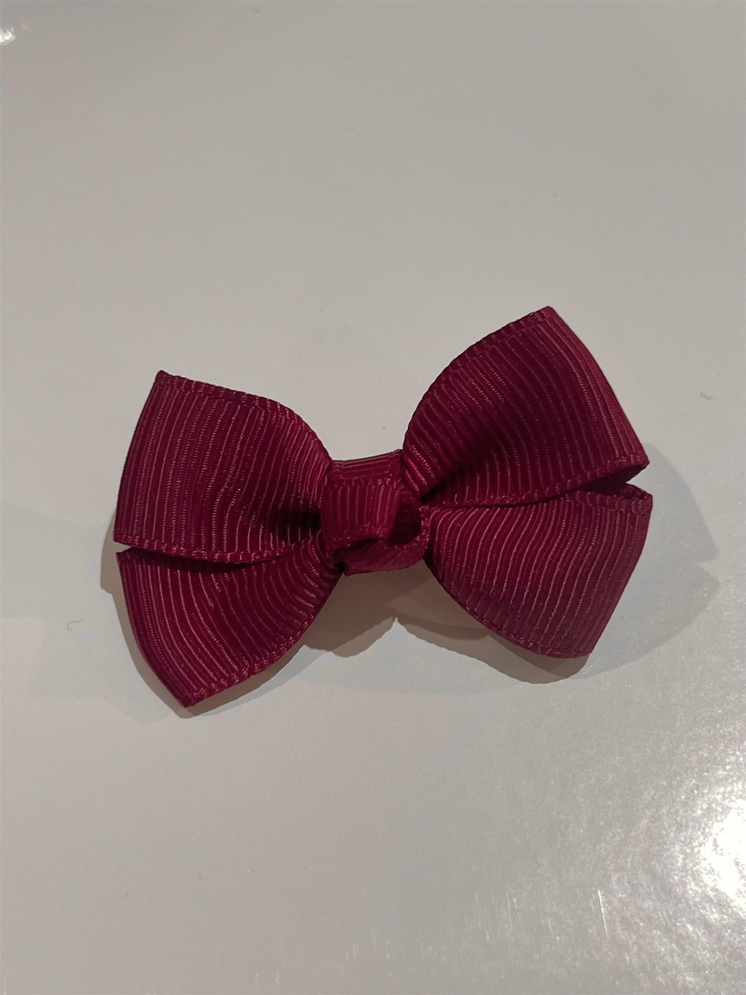 PRINSESSEFIN ASTRID baby hårsløyfe, S 4cm,Wine