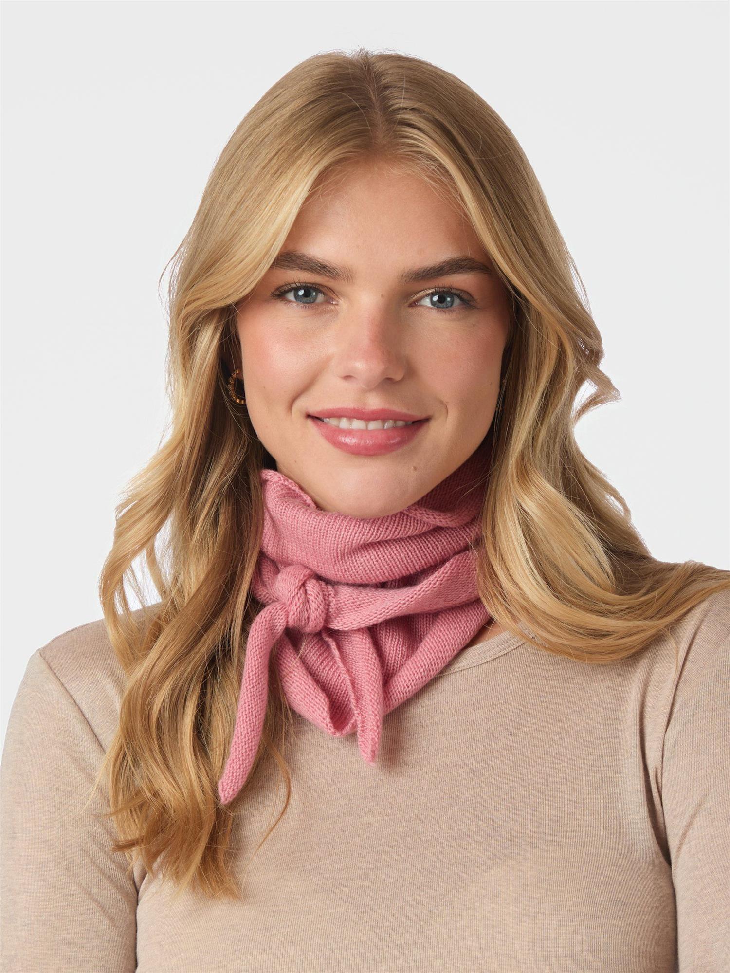 NEO NOIR Misty knit Scarf Rose