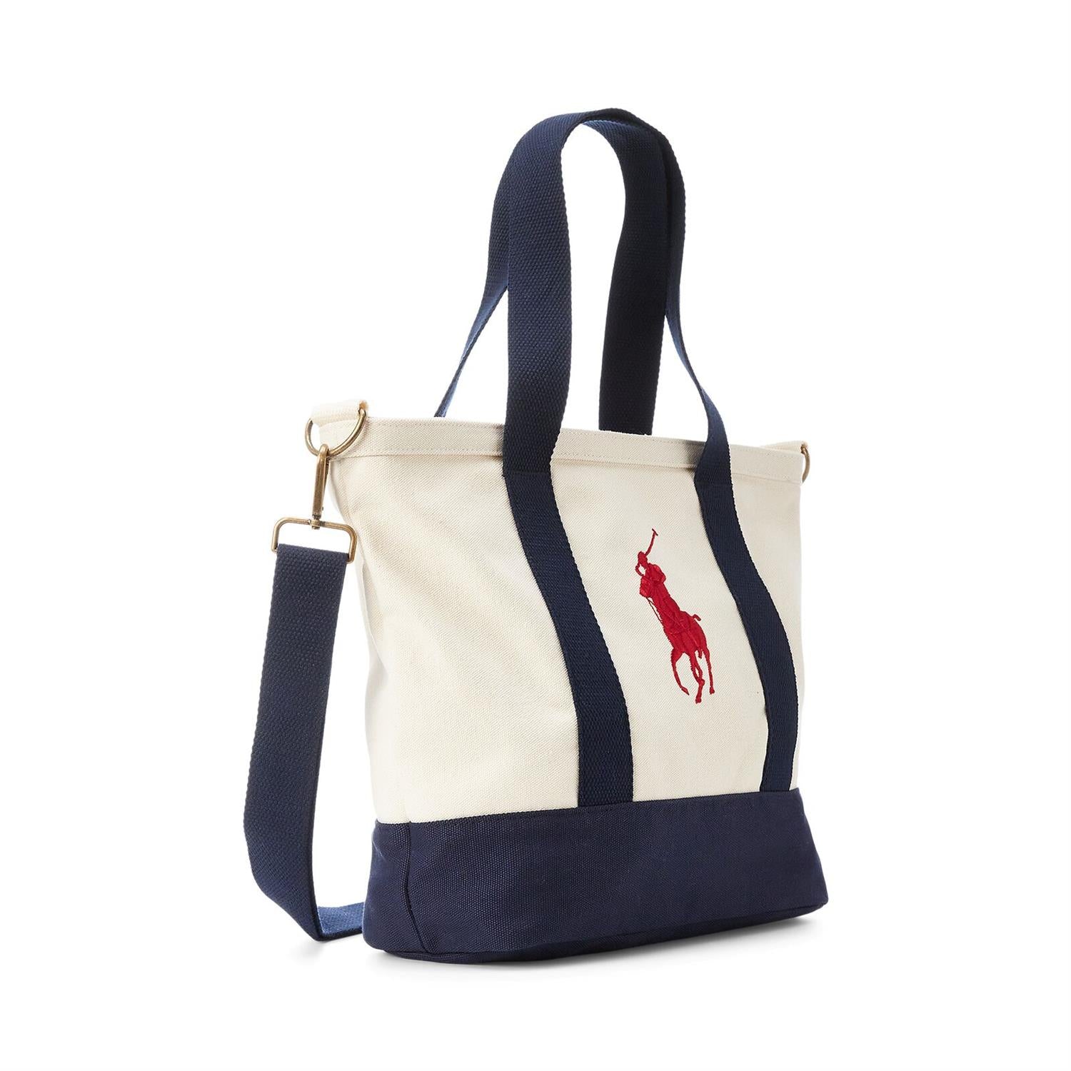 RALPH LAUREN 8-16År Polo Player Tote Mørkeblå/Krem