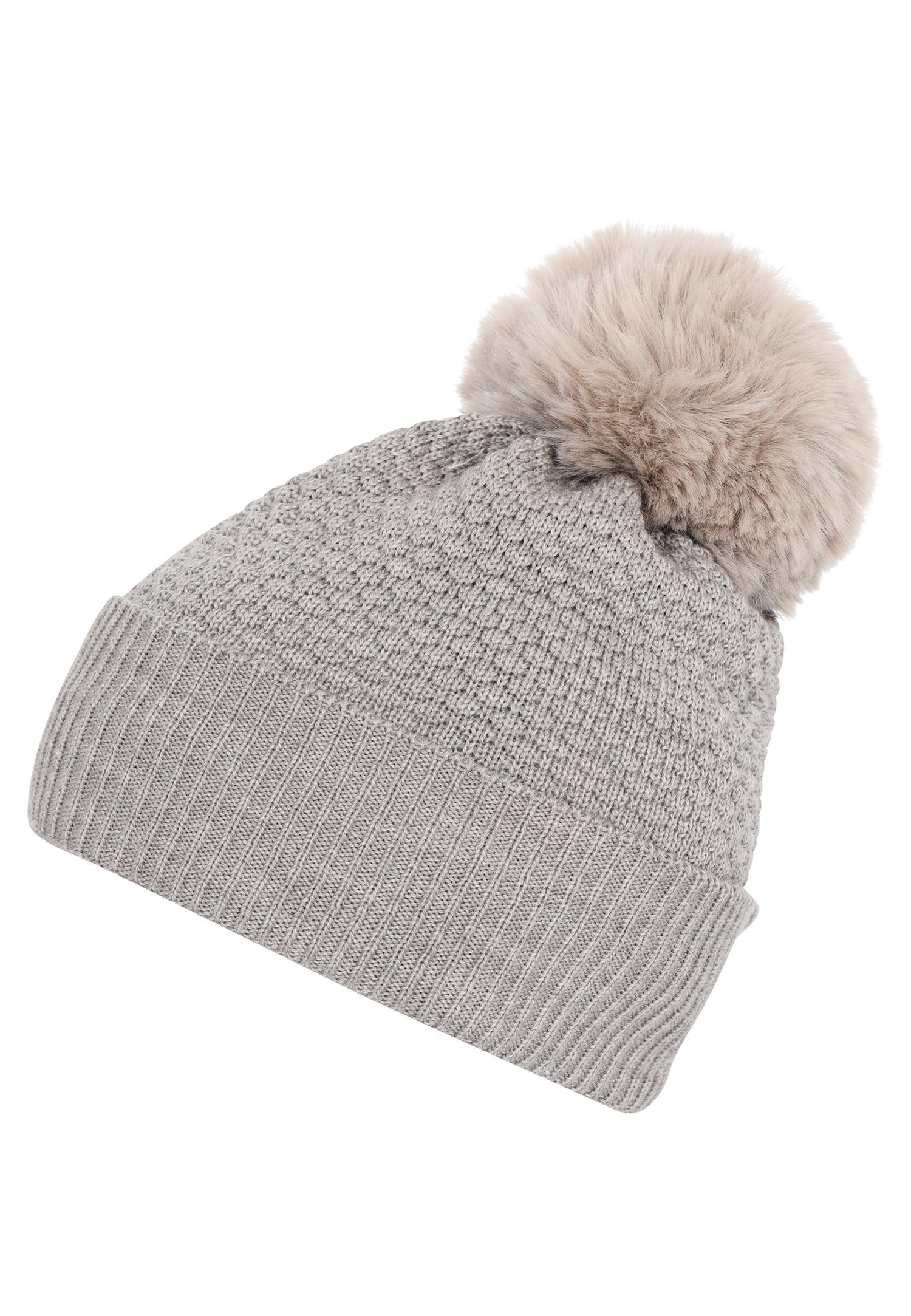MP, LUER Oslo Beanie,Fake Fur Beige