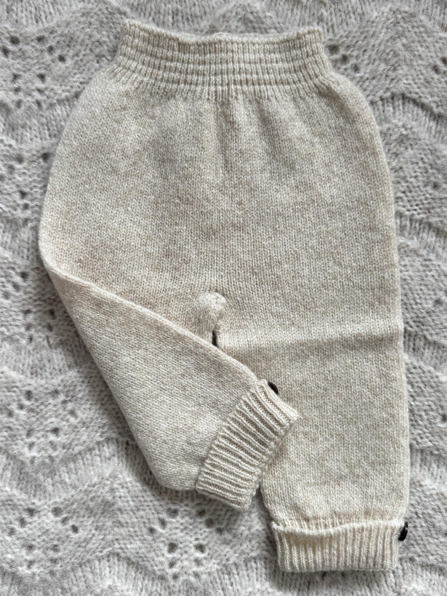 WEDOBLE Strikket bukse,Ull Beige Melert