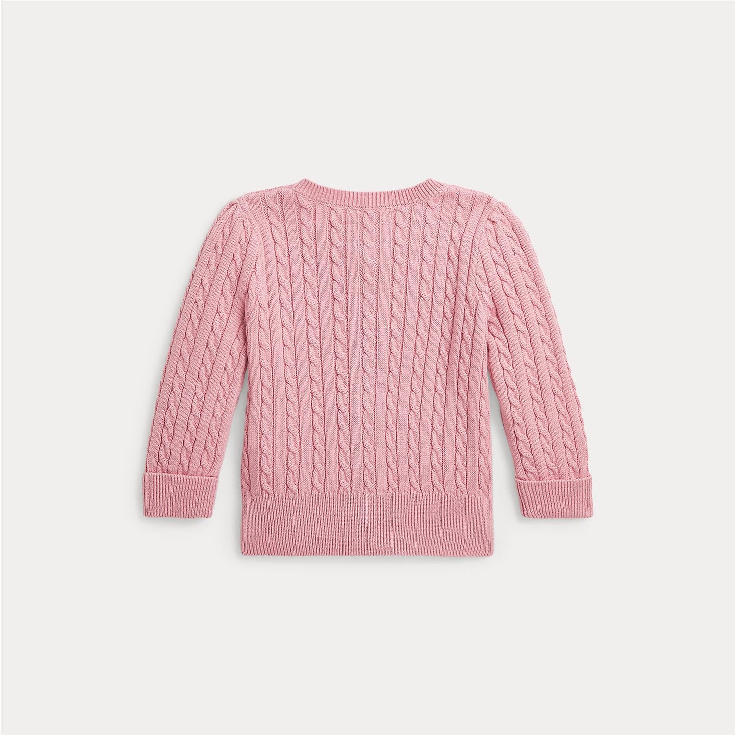 RALPH LAUREN Baby 0-24mnd. Mini-Cable Cardigan,Flower Rosa