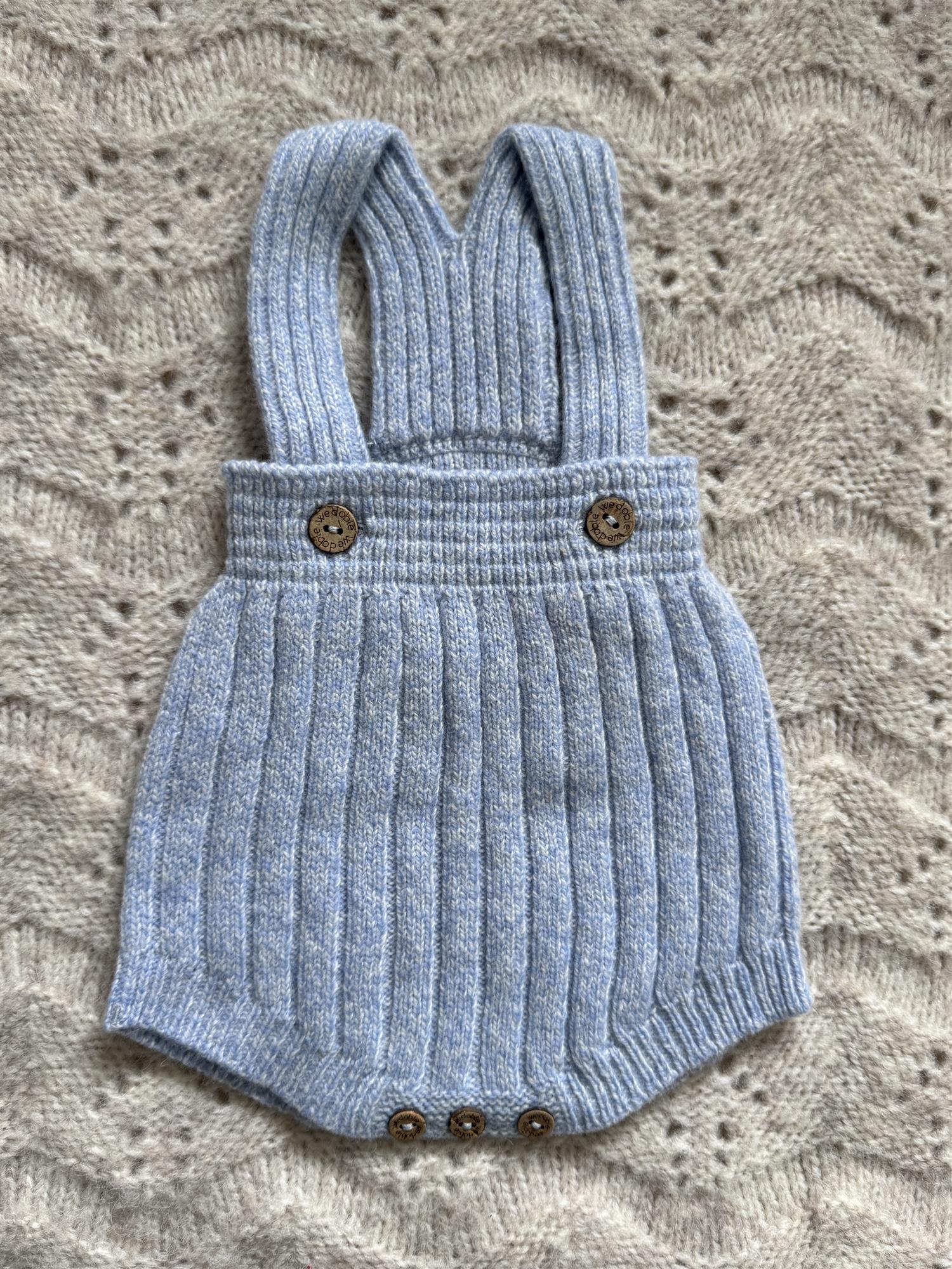 WEDOBLE Strikket Seleshorts Ribb,Ull Lys Blå Melert