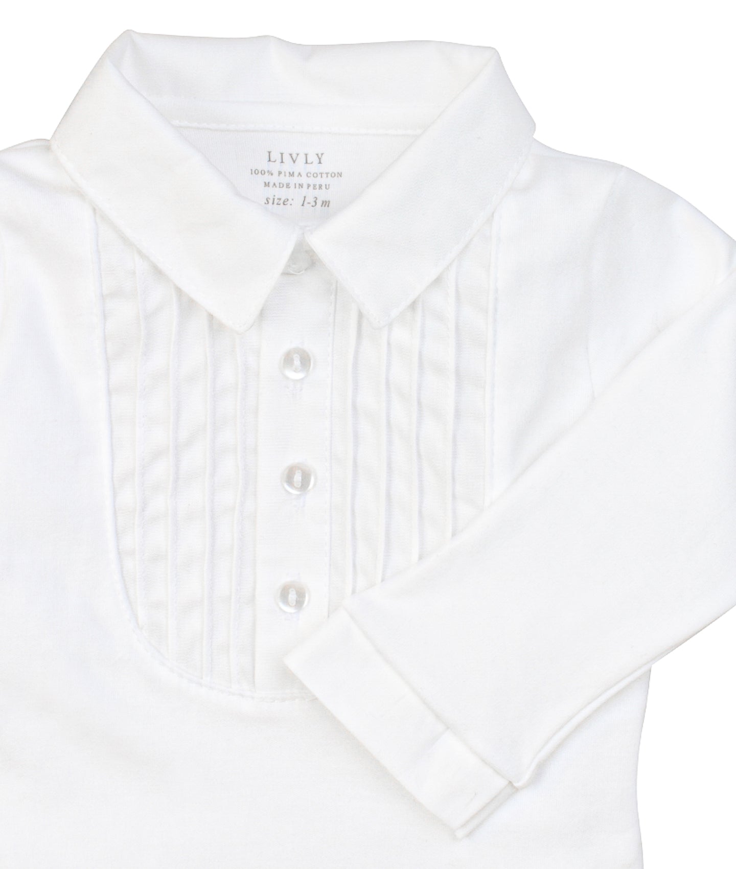 LIVLY Marlon Body m/krage Hvit