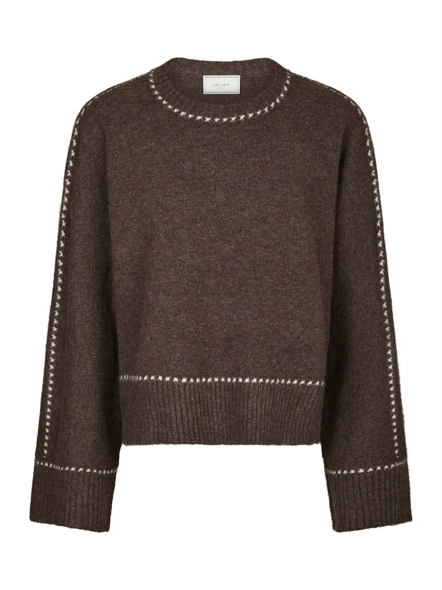 NEO NOIR Roeme Knit Stitch Blouse