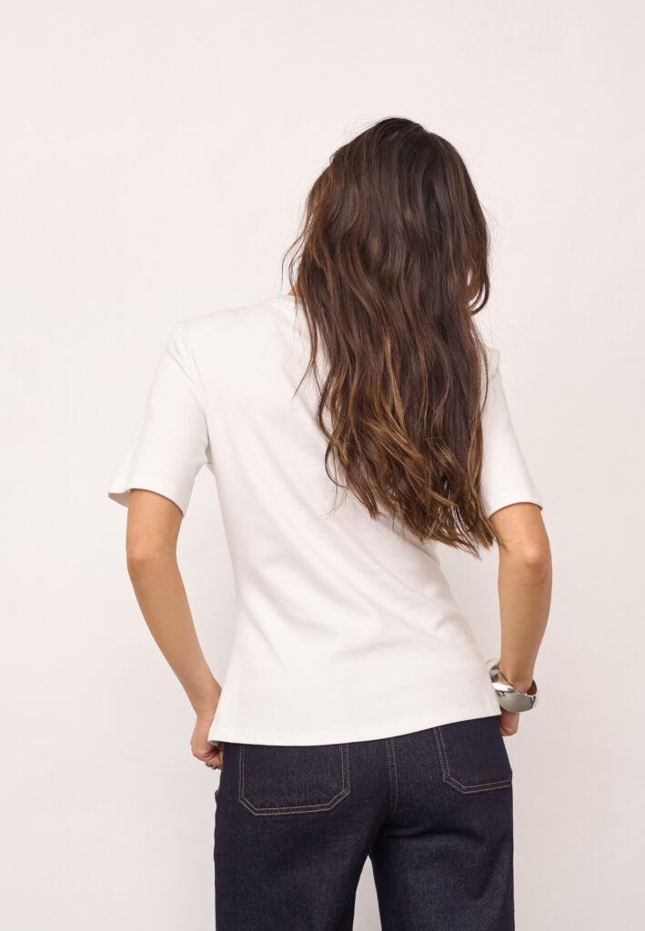 CO´ COUTURE Oriane Pleat Tie Tee