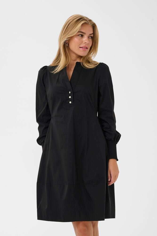 Kulture Loretta Antoinett kjole i svart for damer, elegant design og mykt stoff, perfekt til spesielle anledninger.