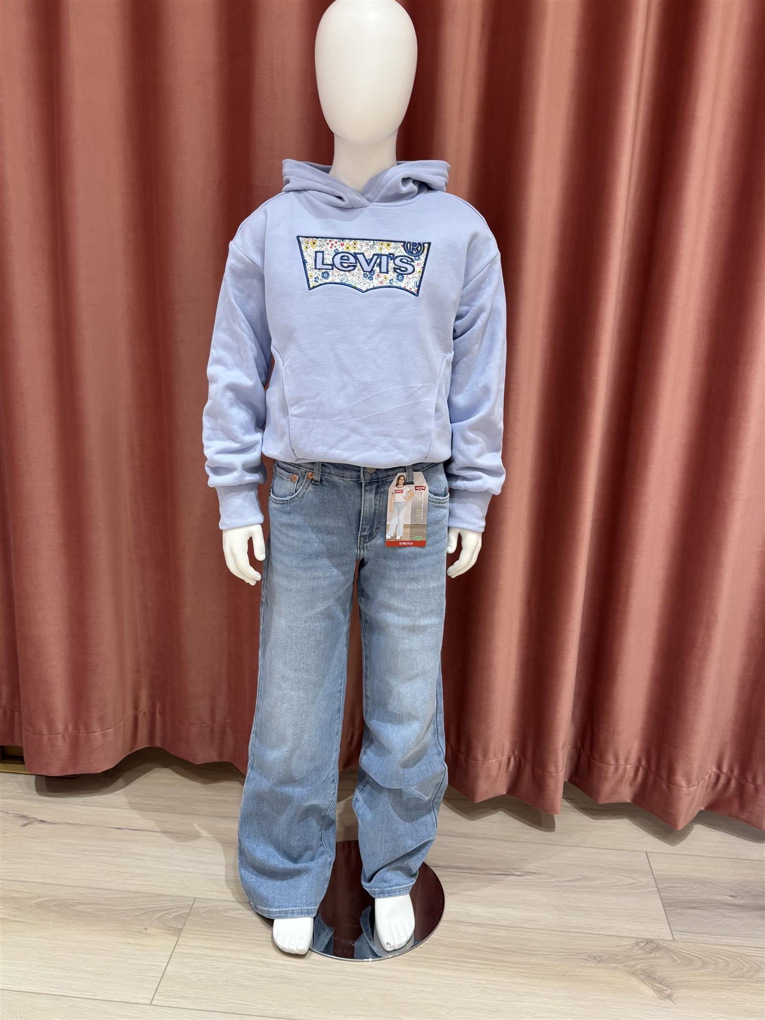 LEVIS Wide Leg - Stretch,Jente Lys Dongeri