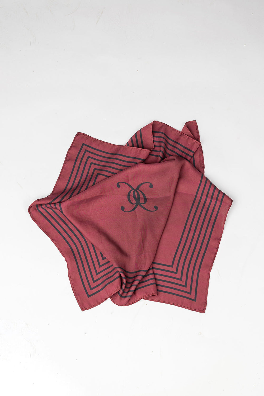 BOW 19 Elle Silk Scarf Burgundy