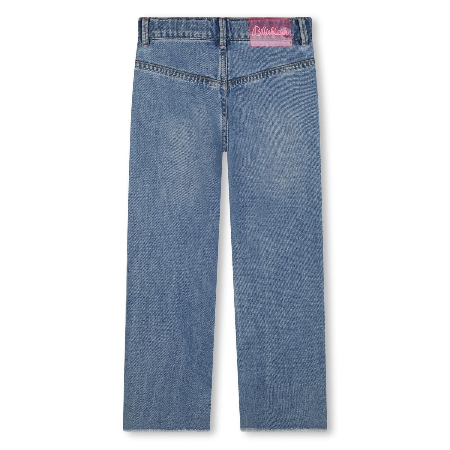 BILLIEBLUSH Jeans m/paljettlommer Mellomblå