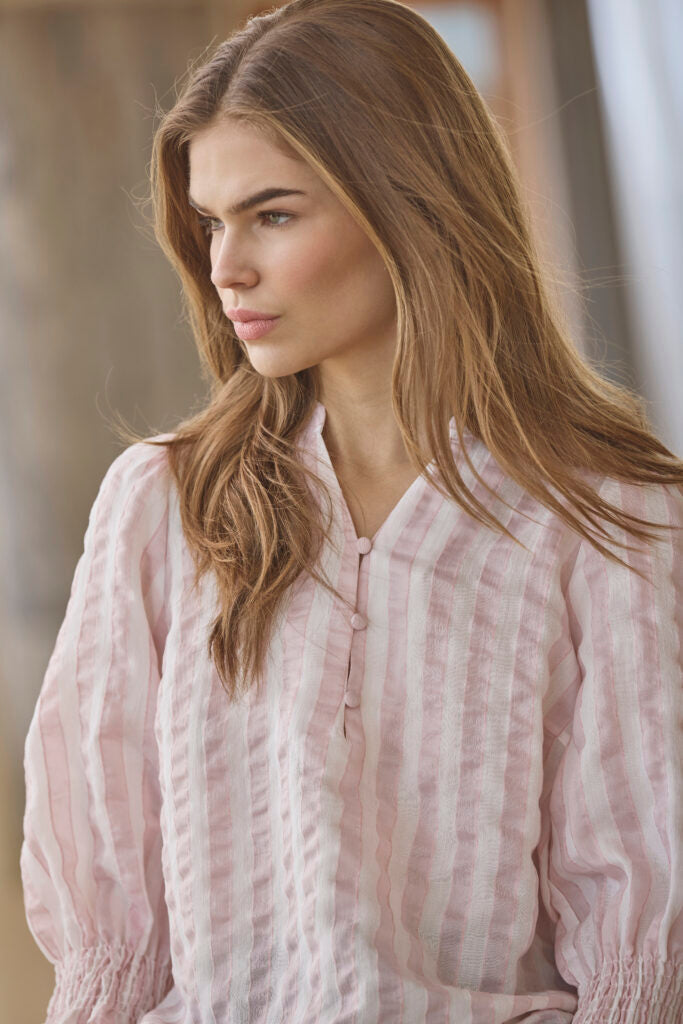 CO´ COUTURE Saila SS Stripe V-Blouse