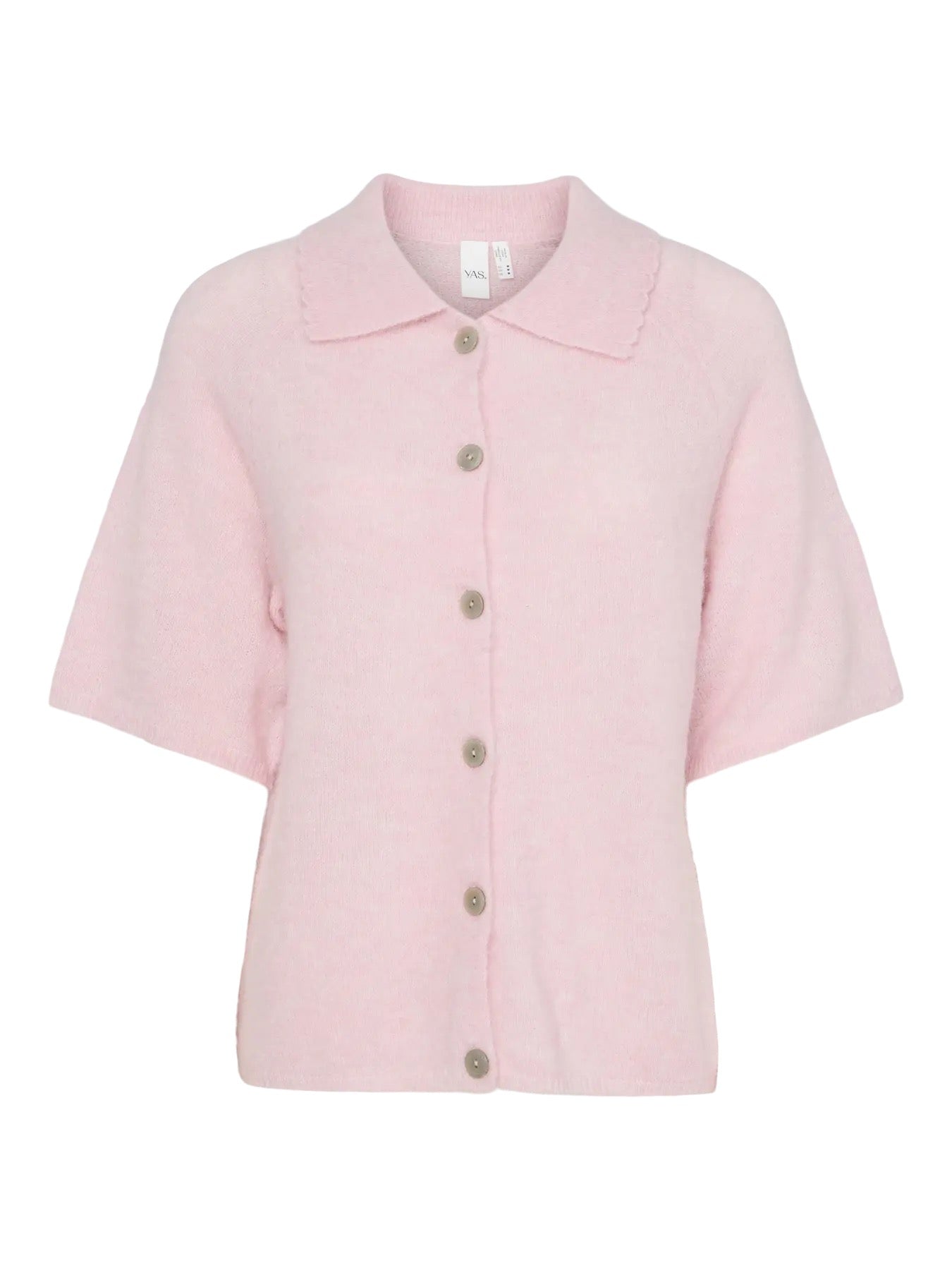 YAS Yasdura Knit Cardigan Light Pink - Farmor Ingvarda