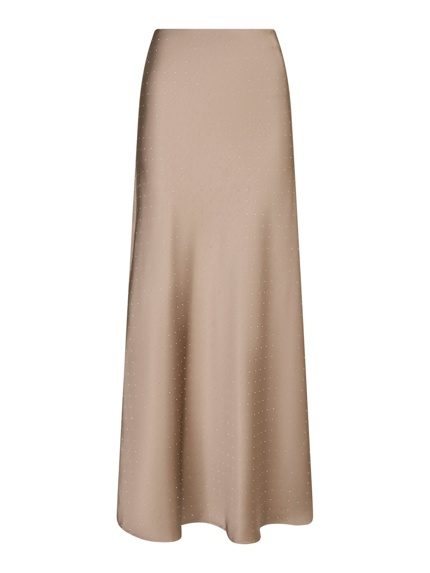 NEO NOIR Viso Heavy Sateen Bedaz Skirt Dark Taupe