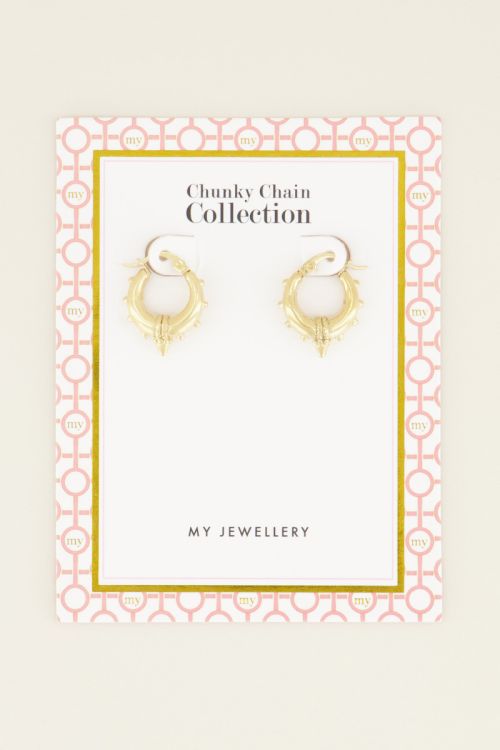 My Jewellery Chunky earrings gold