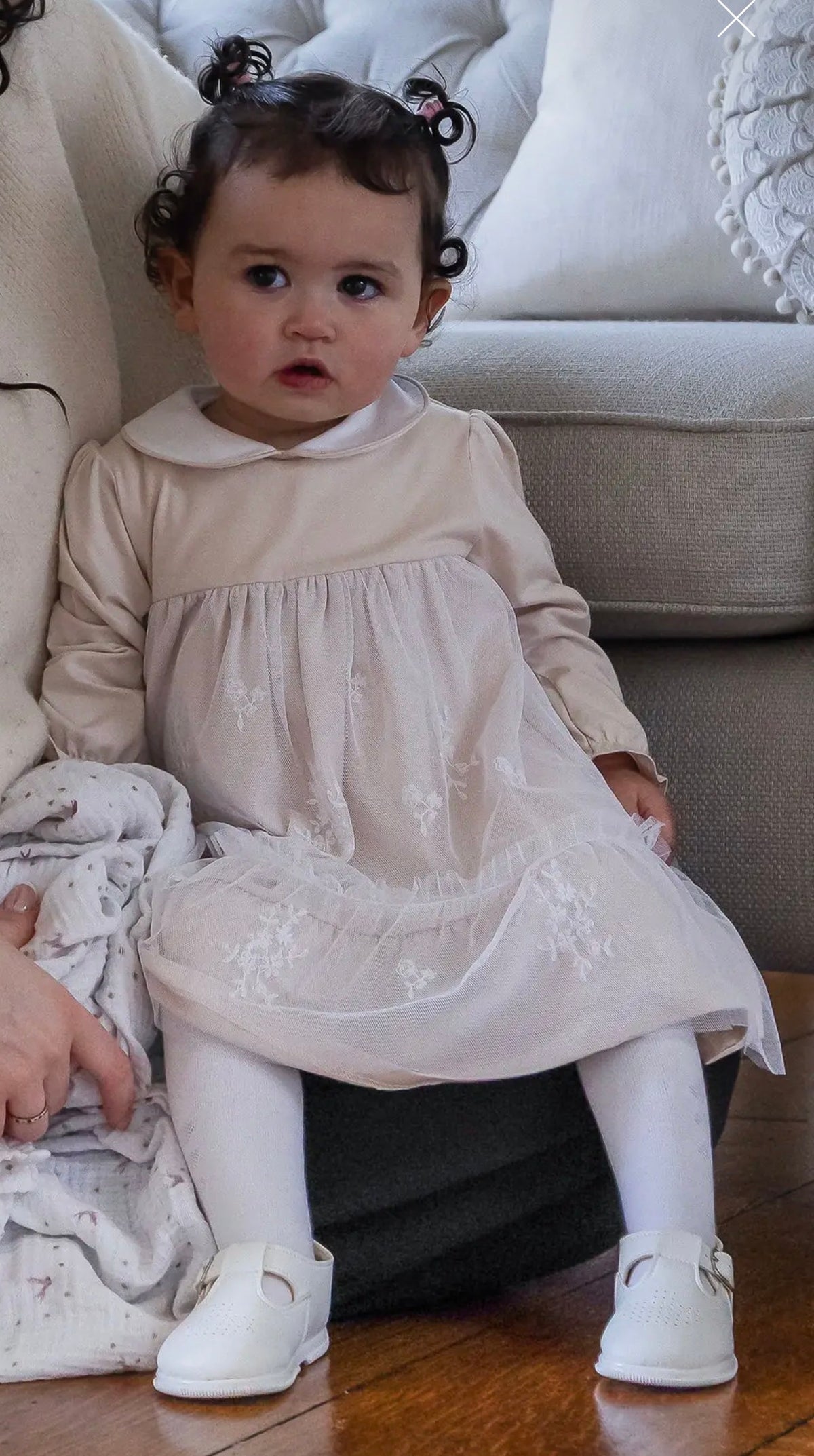 EMILE ET ROSE Molly,Kjole m/tyll,Beige