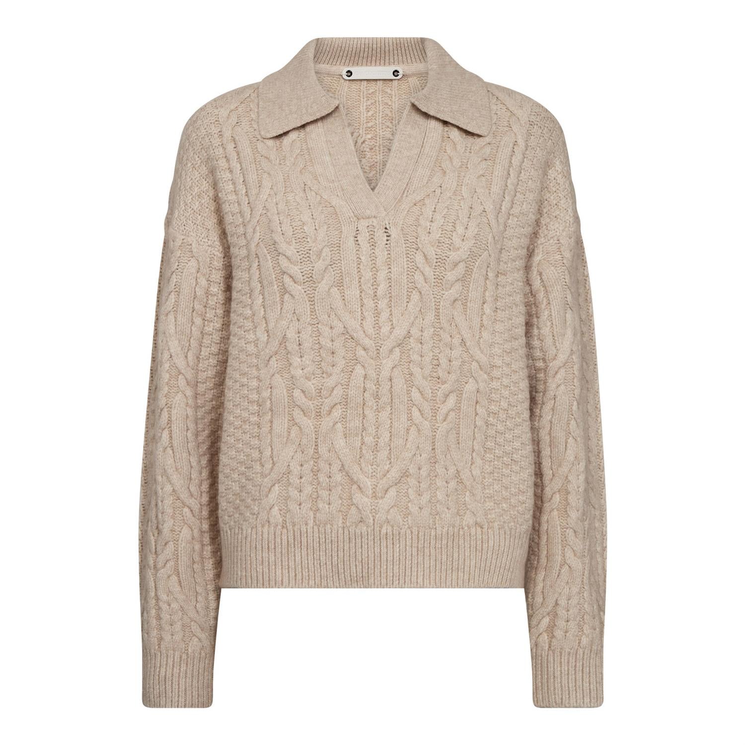 CO´ COUTURE Row Collar Cable Knit
