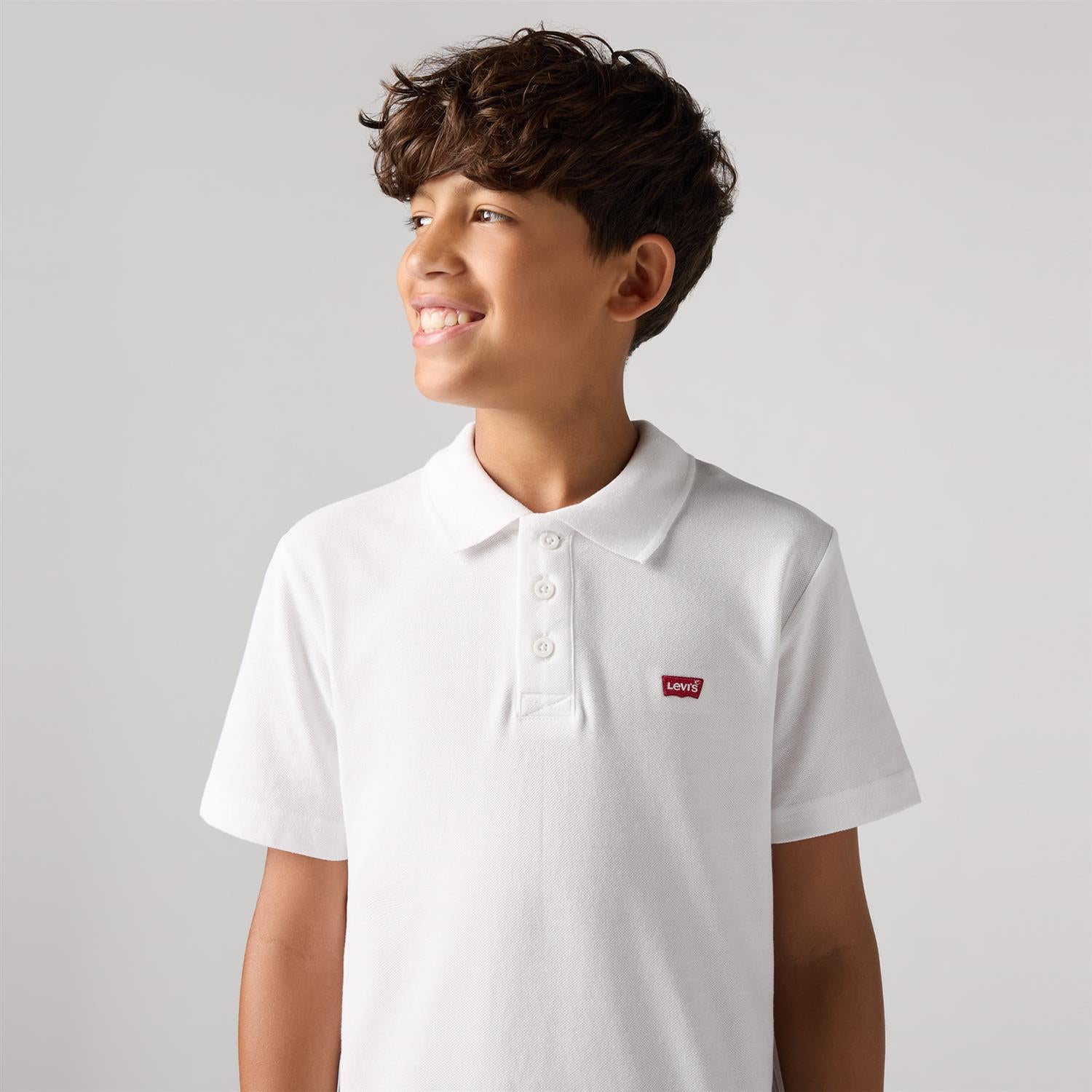 LEVIS T-skjorte m/krage Hvit