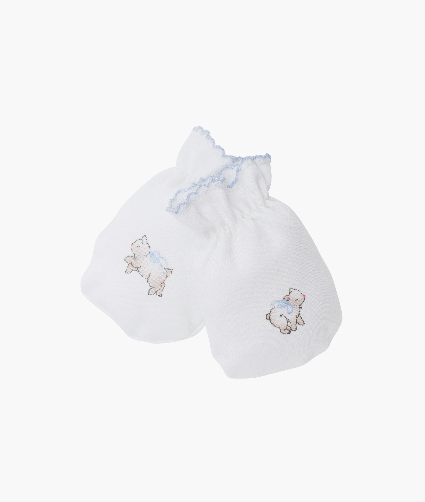 LIVLY Counting Sheep Hand Knits Hvit/Blå