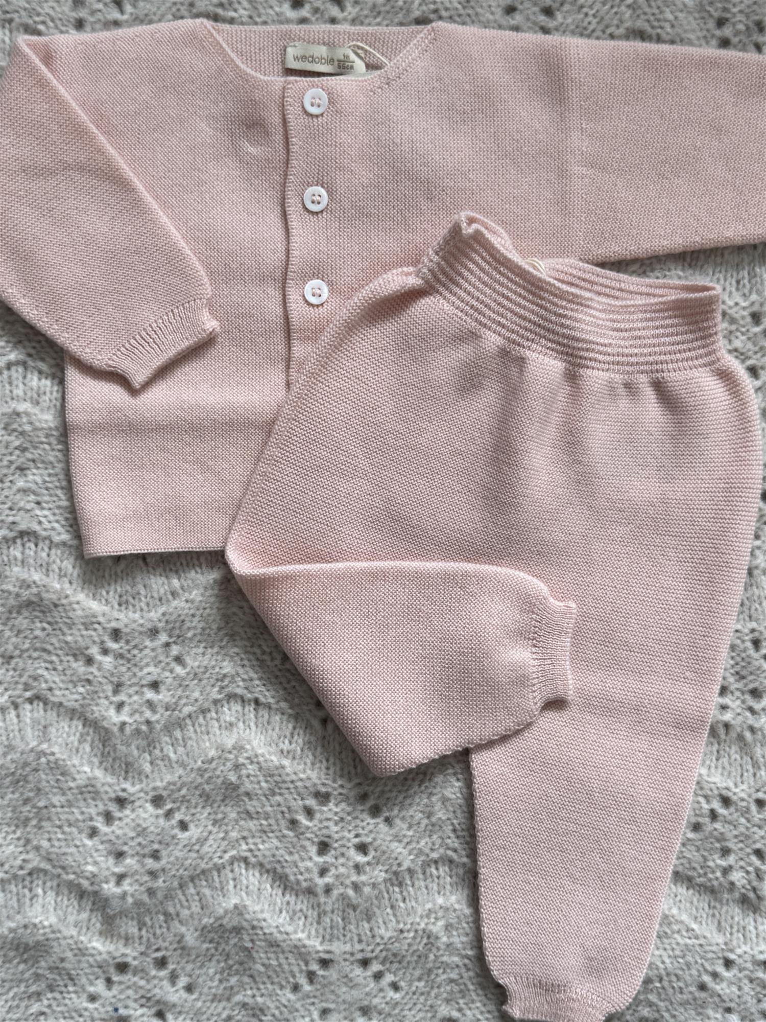 WEDOBLE Strikket Bukse,Ull Lys Rosa