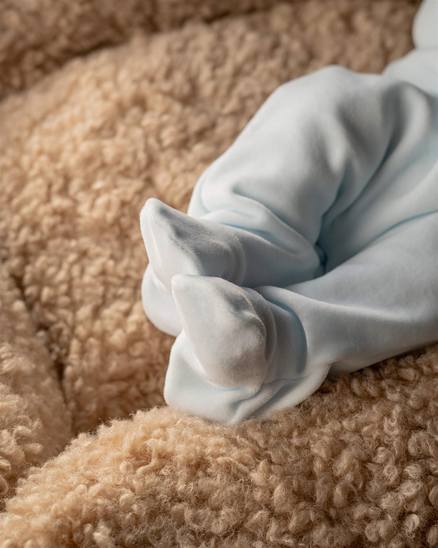 BABY GI Velourdress m/fot,Rocking Horse Lyseblå