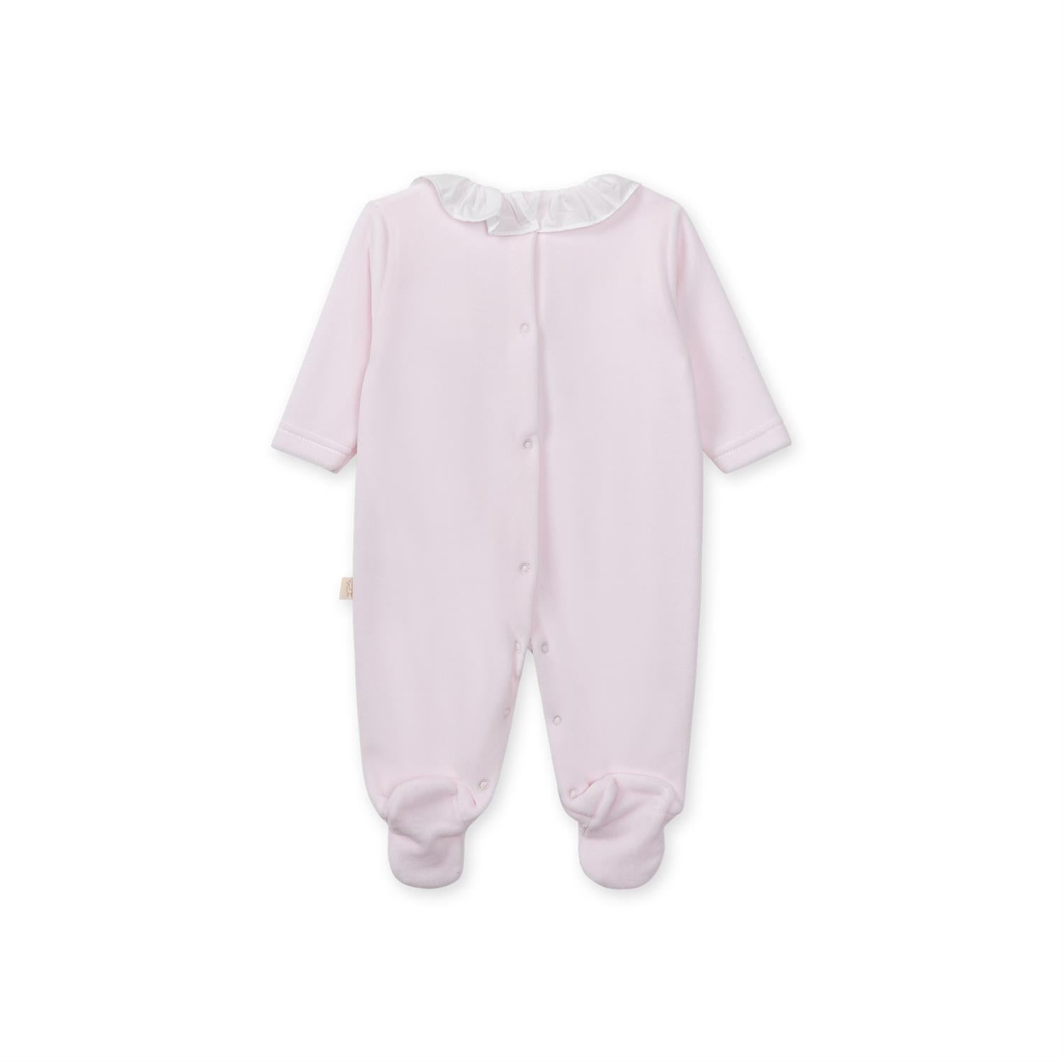 BABY GI Velourdress m/Fot,Sweet Teddy Rosa