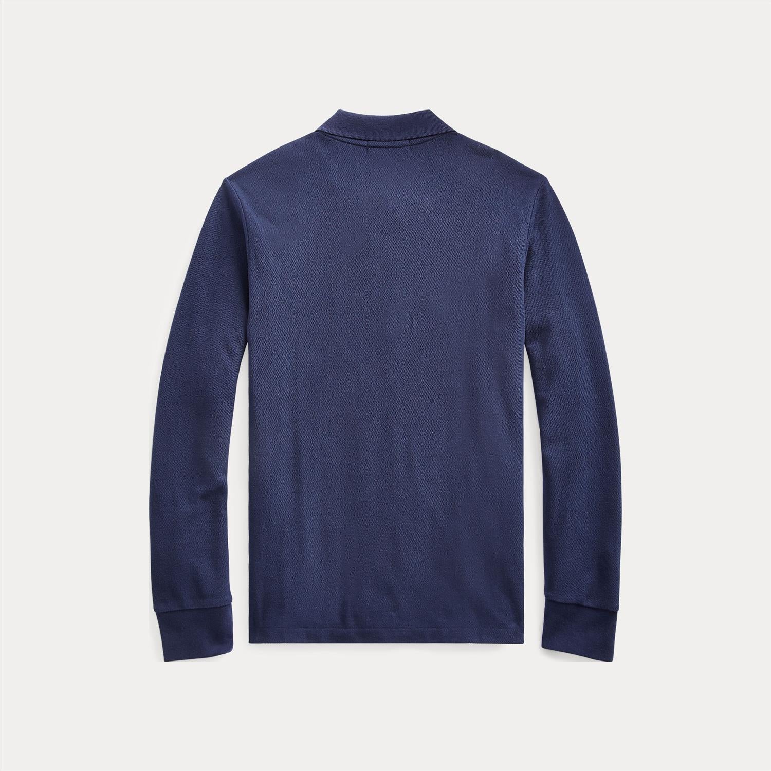RALPH LAUREN 8-16År Pique Polo LS Mørkeblå