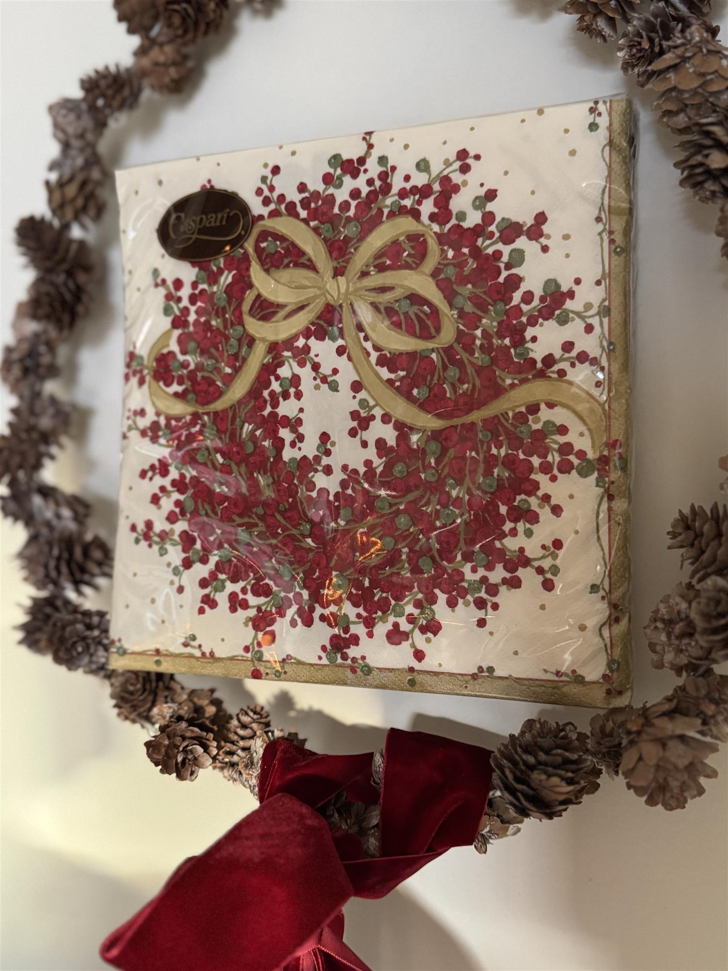 CASPARI Servietter Store,Pepperberry