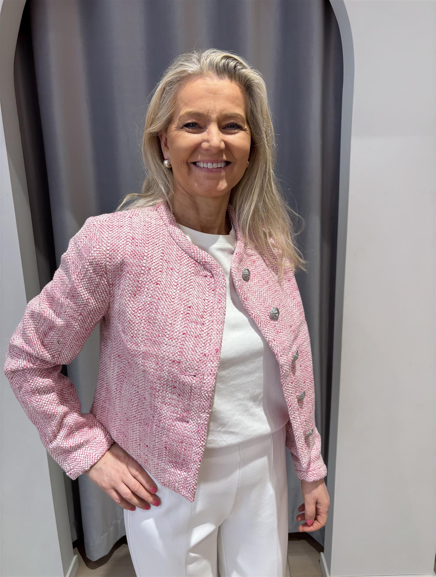 YAS Norali Ls Jacket Pink