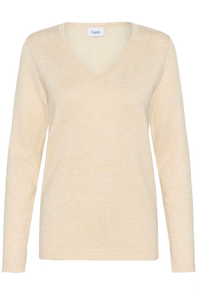 SAINT TROPEZ Mila Ls V-Neck Pullover