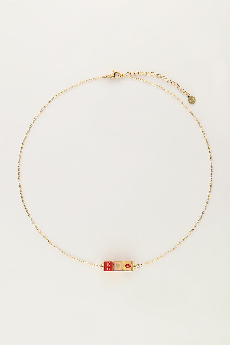 MY JEWELLERY Necklace cubes "New York" Gull