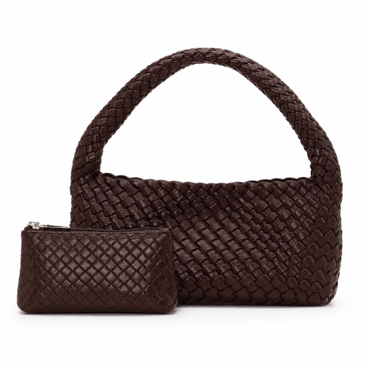 SUI AVA Woven Mini Bag + pouch Brown