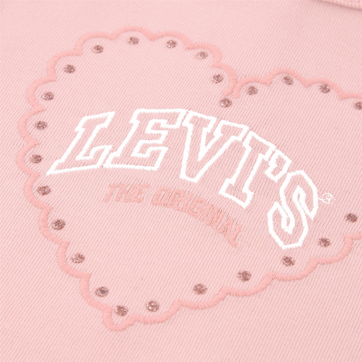 LEVIS 0-3ÅR Tynn genser m/hjerte Lys Rosa