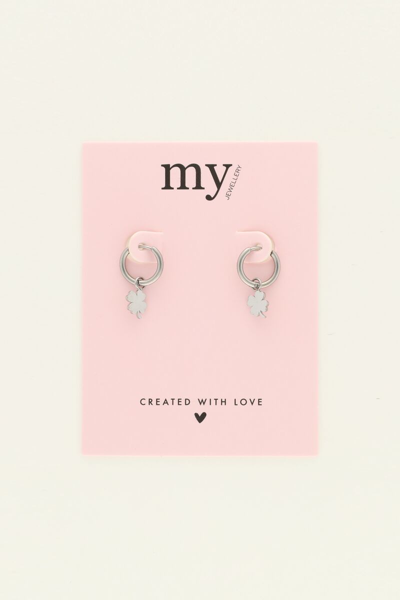 My Jewellery Four-leaf clover earrings Sølv